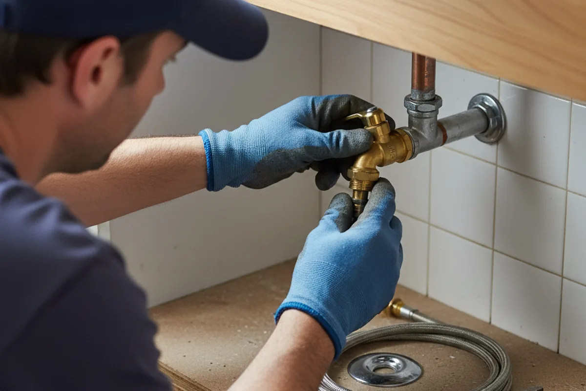 Shutoff valve and fitting work during Emergency Plumbing in Jbphh